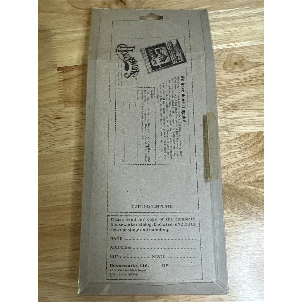 Houseworks #6000 Classic 6 Panel Exterior Door Dollhouse 1/12th Scale